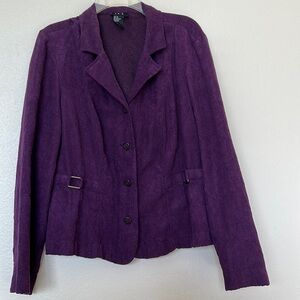 RQT Lightweight Suite Jacket Size XL  like new purple with 4 buttons